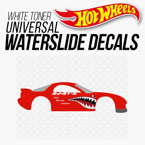 SHARK MOUTH Universal WaterSlide Decals