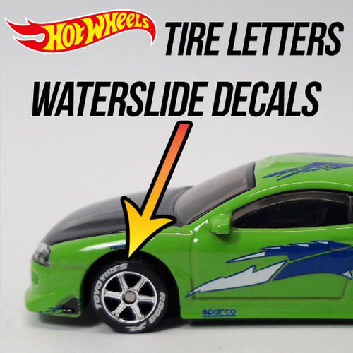 TIRE LETTERS 1/64 Scale Universal Waterslide Decals