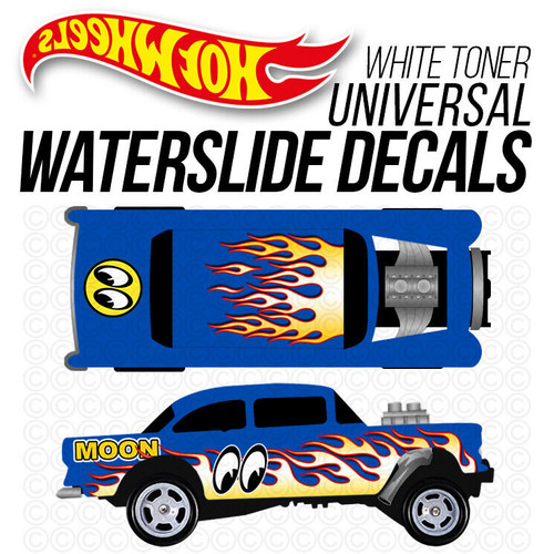 MOONEYES GASSER FLAMES WaterSlide Decals