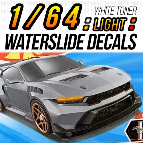 FORD MUSTANG GTD Head Tail Light WaterSlide Decals