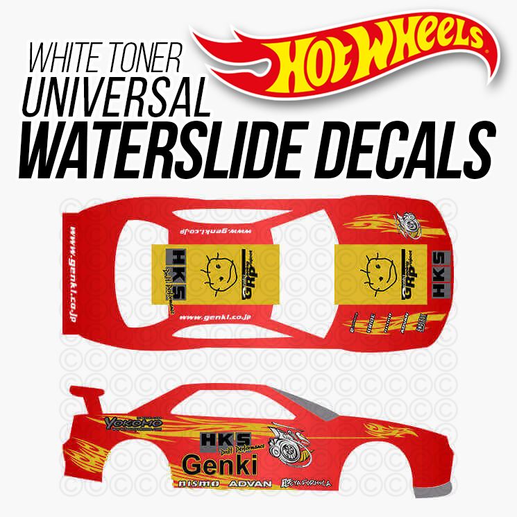 HKS GENKI R34 Drift Universal WaterSlide Decals - Mod My Ride