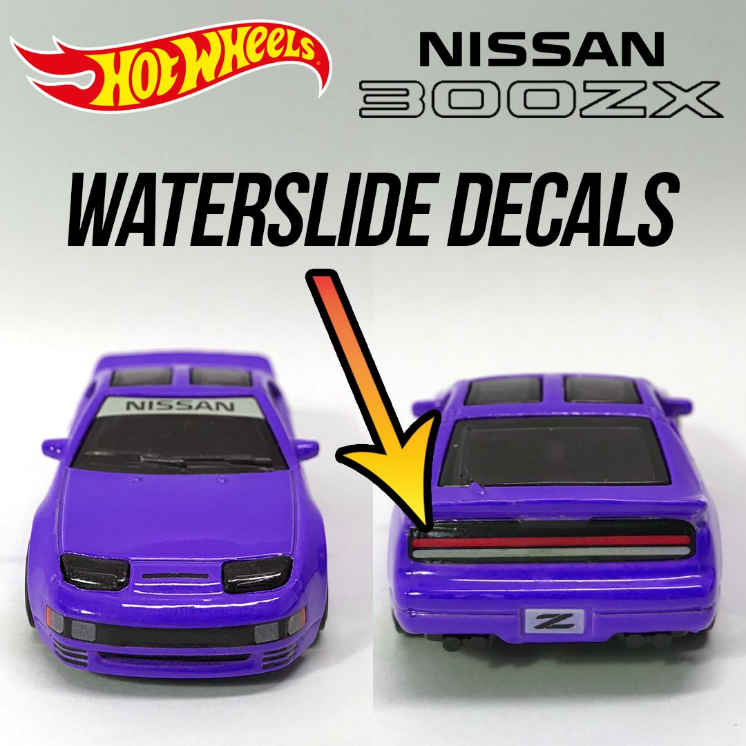 【2点￥300】※￥300で出品している商品に限ります※ NISSAN 300ZX Headlight Taillight Waterslide Decals - Mod My Ride