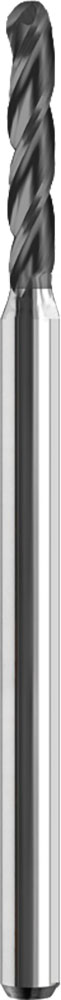 0.0200" Dia, 3 Flute, Ball Nose End Mill - 04456