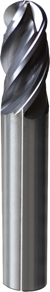 1/2" Dia, 4 Flute, Ball Nose End Mill - 36846