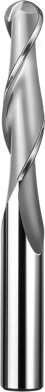 SGS 1/4" Dia, 2 Flute, Ball Nose End Mill - 33304 - Image 1