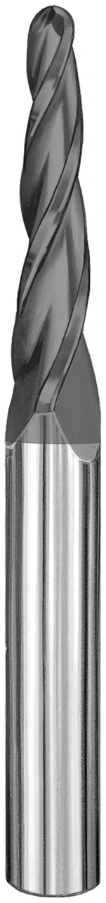 SGS 1/8" Dia, 3 Flute, Tapered (Ball) End Mill - 32471 - Image 1
