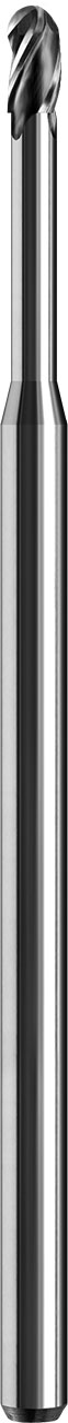 0.0500" Dia, 3 Flute, Ball Nose End Mill - 09478