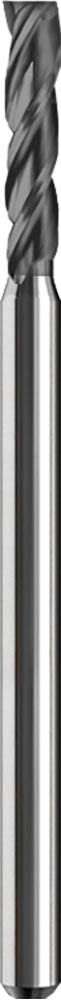 0.0300" Dia, 3 Flute, Square End End Mill - 04186