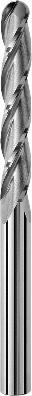 10.00mm Dia, 3 Flute, Ball Nose End Mill - 43526