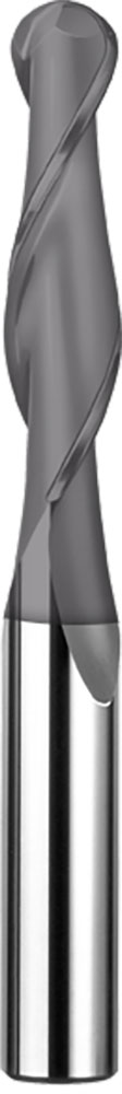 1/4" Dia, 2 Flute, Ball Nose End Mill - 31892
