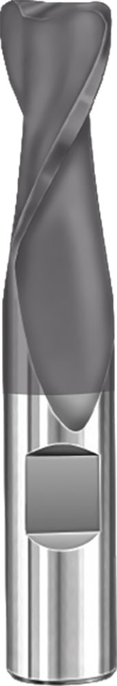 SGS 5/8" Dia, 2 Flute, Corner Radius End Mill - 38382 - Image 1