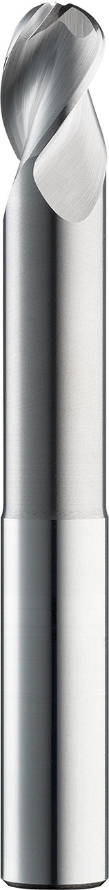 1/4" Dia, 3 Flute, Ball Nose End Mill - 34941