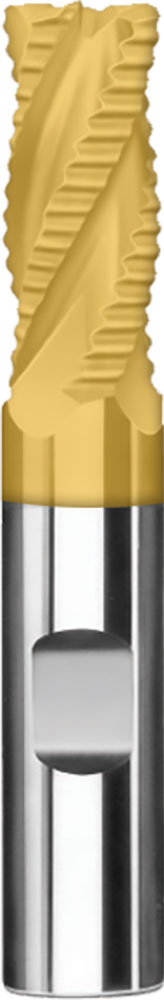 1/4" Dia, 3 Flute, Chip Breaker Corner Radius End Mill - 36107