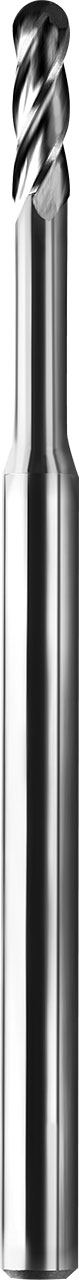 0.90mm Dia, 4 Flute, Ball Nose End Mill - 05053