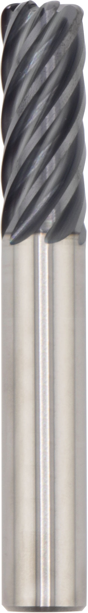 1/2" Dia, 7 Flute, Corner Radius End Mill - 77356