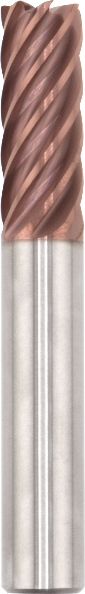 1/2" Dia, 7 Flute, Corner Radius End Mill - 77357