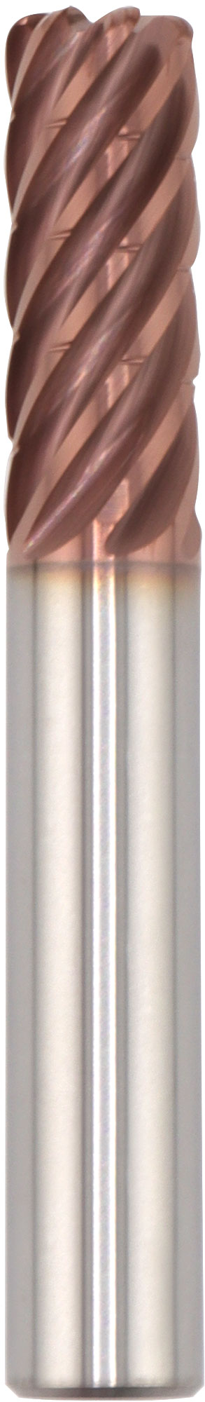 1/2" Dia, 7 Flute, Chip Breaker Corner Radius End Mill - 77359
