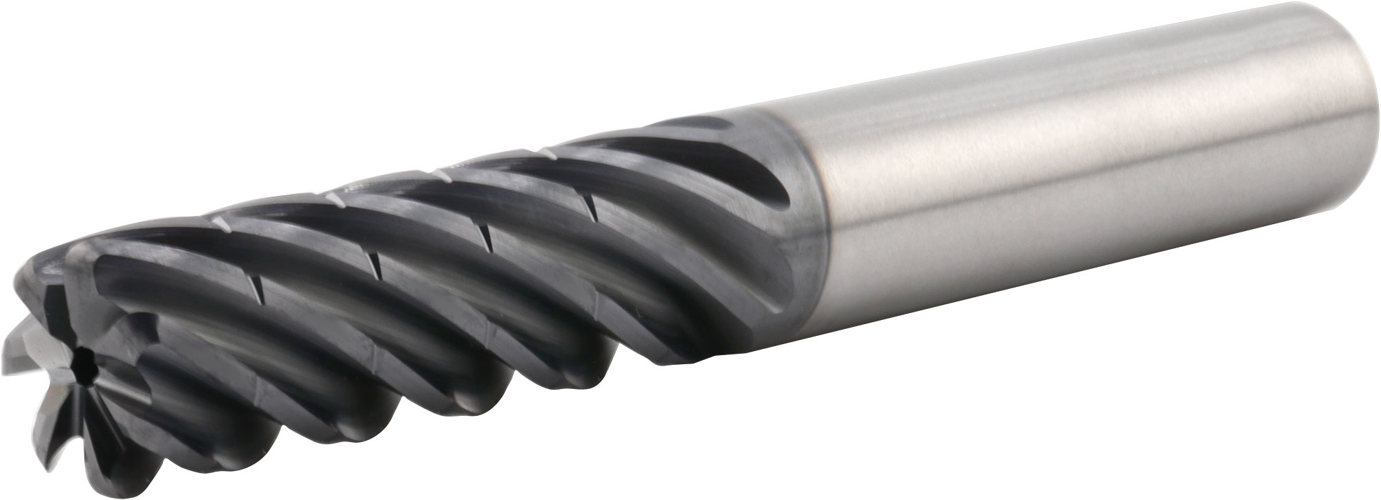 SGS 1/2" Dia, 7 Flute, Chip Breaker Corner Radius End Mill - 77346 - Image 2