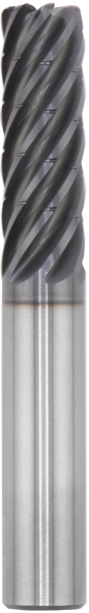 1/2" Dia, 7 Flute, Chip Breaker Corner Radius End Mill - 77370