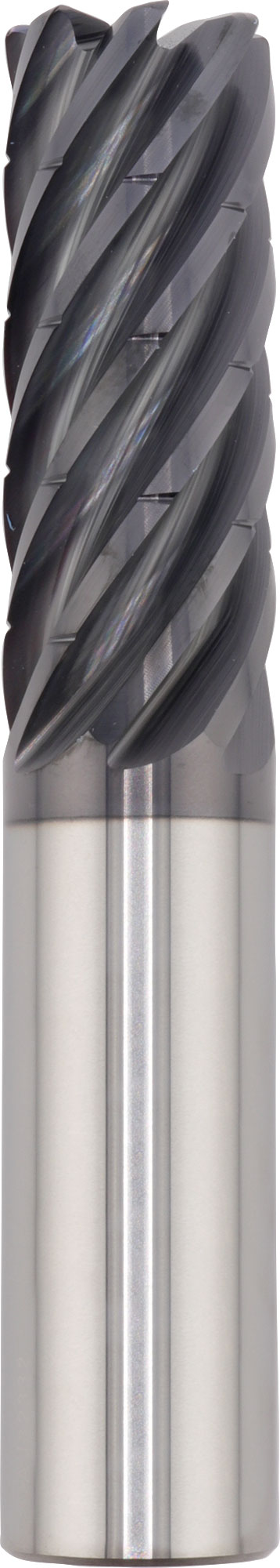 3/4" Dia, 7 Flute, Chip Breaker Corner Radius End Mill - 77438