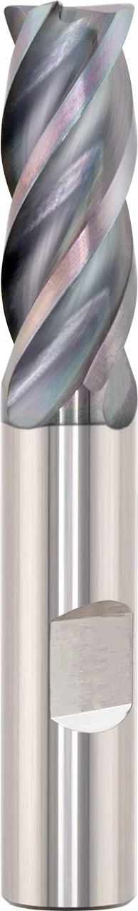 3/8" Dia, 4 Flute, Corner Radius End Mill - 39843
