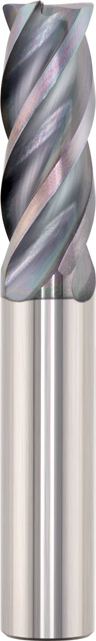 3/8" Dia, 4 Flute, Corner Radius End Mill - 39836