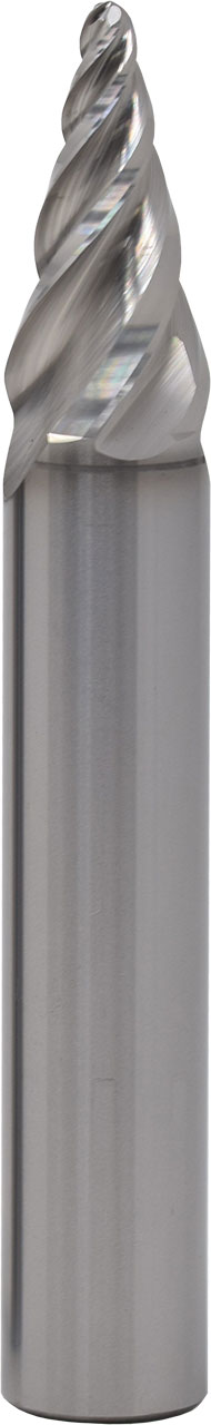 SGS 5.00mm x 12.00mm Dia, 4 Flute, Tapered (Circle Segment) End Mill - 45725 - Image 1