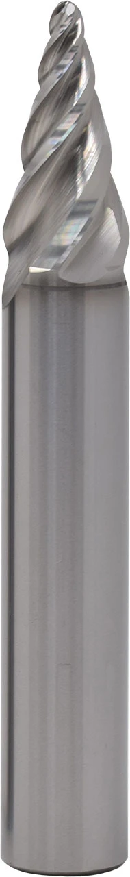 SGS 4.00mm x 16.00mm Dia, 4 Flute, Tapered (Circle Segment) End Mill - 45727 - Image 1