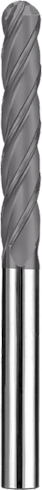 3/8" Dia, 4 Flute, Ball Nose End Mill - 31932