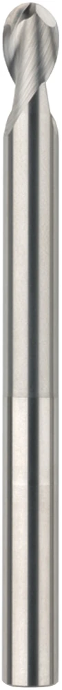 1/2" Dia, 2 Flute, Ball Nose End Mill - 34689