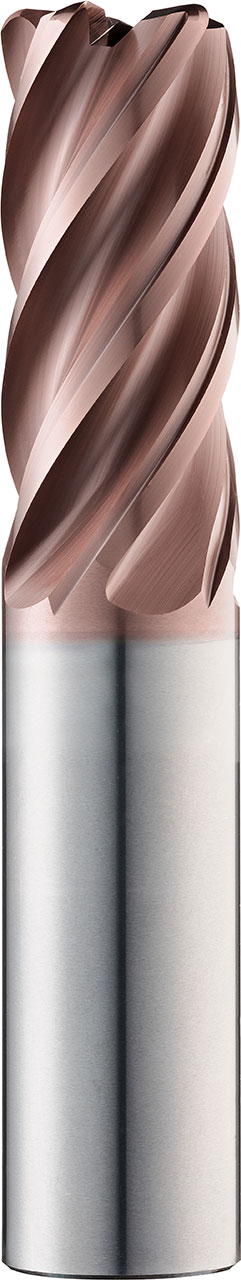 3/8" Dia, 5 Flute, Corner Radius End Mill - 37175