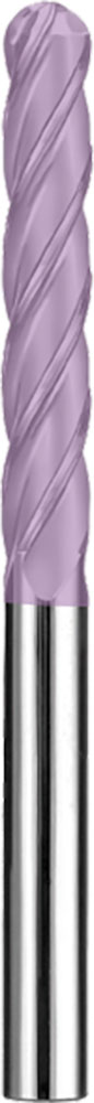 1/2" Dia, 4 Flute, Ball Nose End Mill - 31924