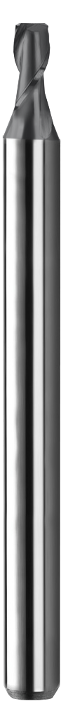 0.0290" Dia, 2 Flute, Square End End Mill - 02299