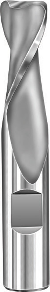 3/8" Dia, 2 Flute, Corner Radius End Mill - 38245