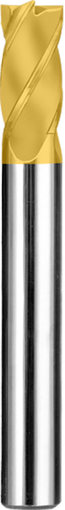 9/16" Dia, 4 Flute, Square End End Mill - 39165