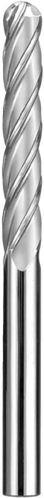 7/16" Dia, 4 Flute, Ball Nose End Mill - 33130