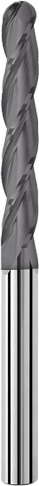12.00mm Dia, 3 Flute, Ball Nose End Mill - 49616