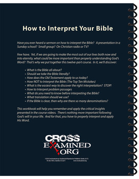 How to Interpret Your Bible - STUDENT Study Guide