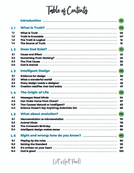 Let's Get Real! Examining the Evidence for God (6-8th Grade) - Student WORKBOOK