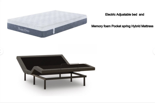 ComfortPosture Electric Adjustable Bed German OKIN Motor with  Pocket Spring Hybrid mattress Queen