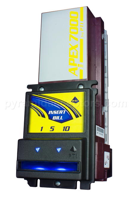 Factory Refurbished Apex Bill Acceptor (120VAC) with 500-Bill Cassette, Part No. 7400-UB3-USA