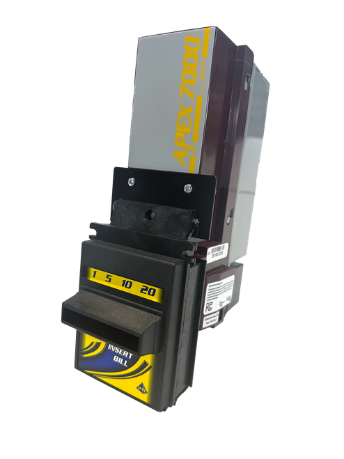 Factory Refurbished MDB Apex Bill Acceptor (Multi-Drop Bus) with 500-Bill Cassette, VFM Bezel, Part No. 7402-UB4-USA