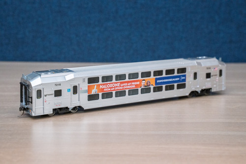 NJ TRANSIT HO Master Multi-Level Trailer [DHS Naloxone Wrap] #7216