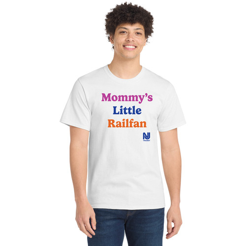 Adult Mommy's Little Railfan Tee