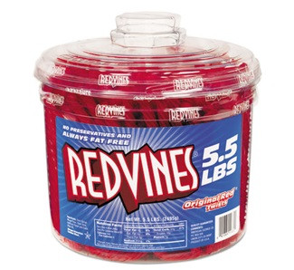 RED VINES LICORICE TUB