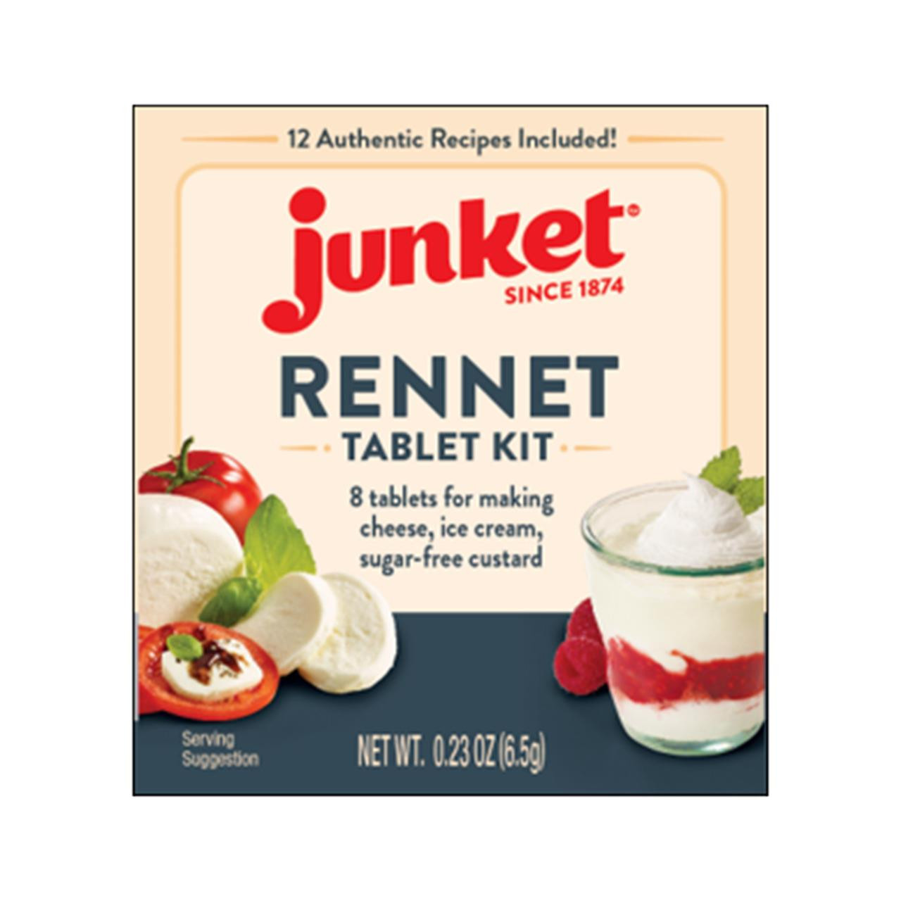 Junket Ice Cream Mix, Very Vanilla 4 oz, Dry Mixes