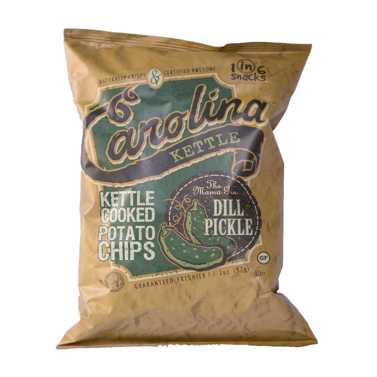 Dill Pickle Kettle Cooked Potato Chips 20/2oz
