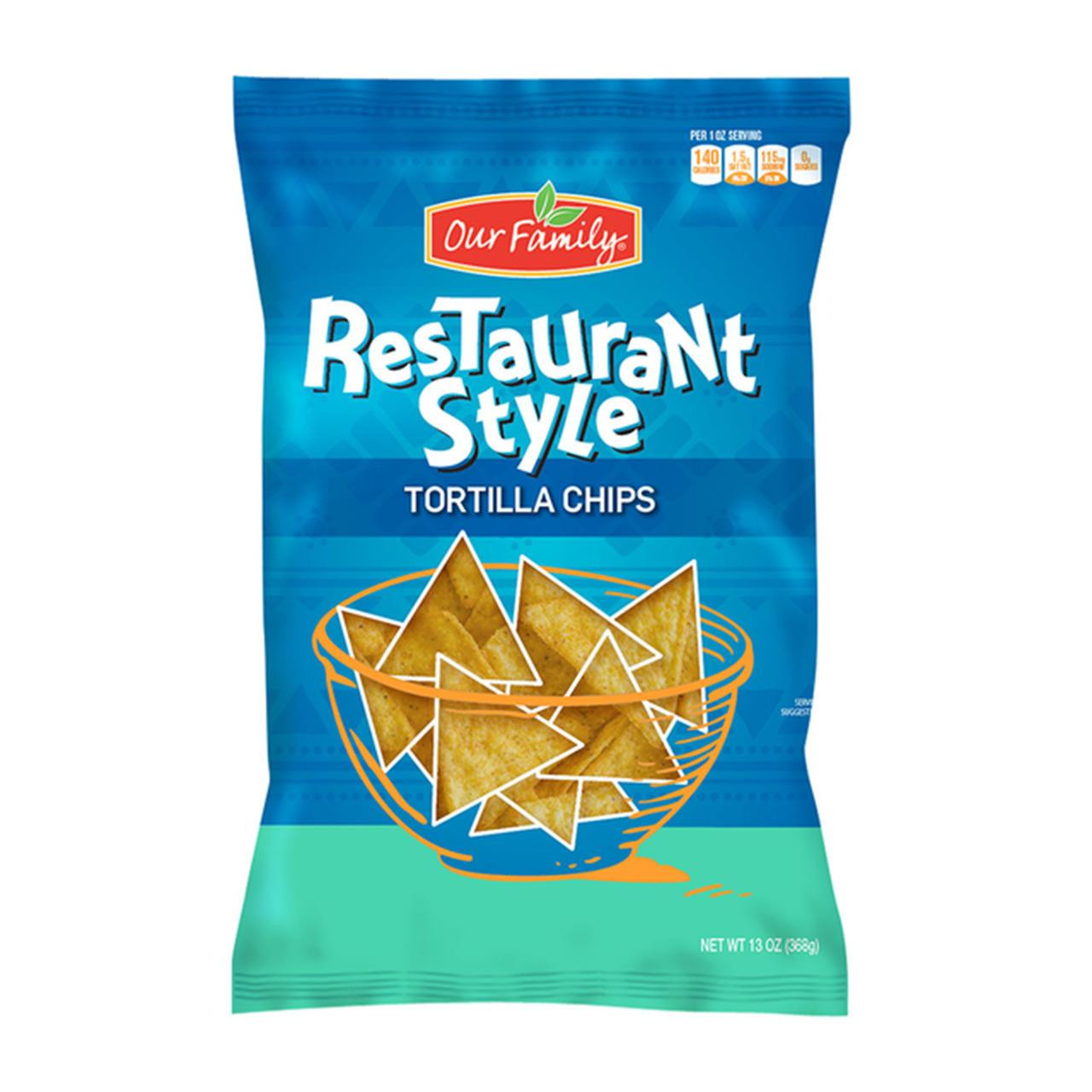Restaurant Style Tortilla Chips 9/12oz