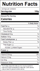 nutrition View Product Image