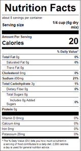 nutrition View Product Image